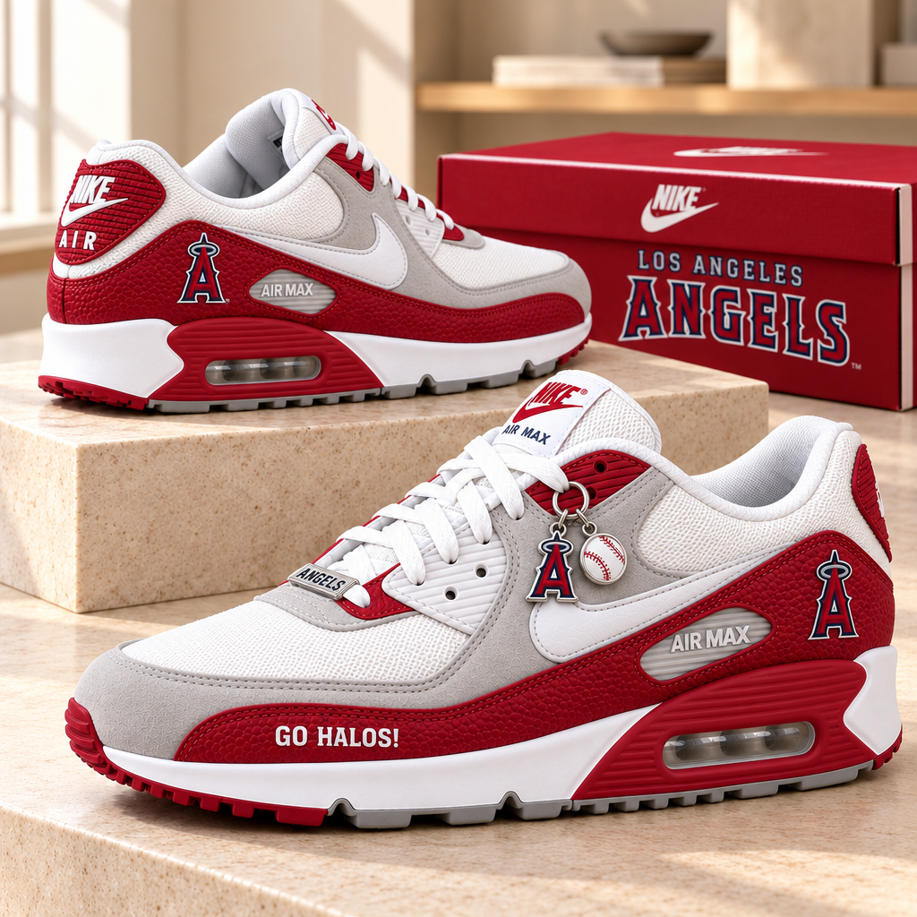 Los Angeles Angels Premium Low-Top Sneakers