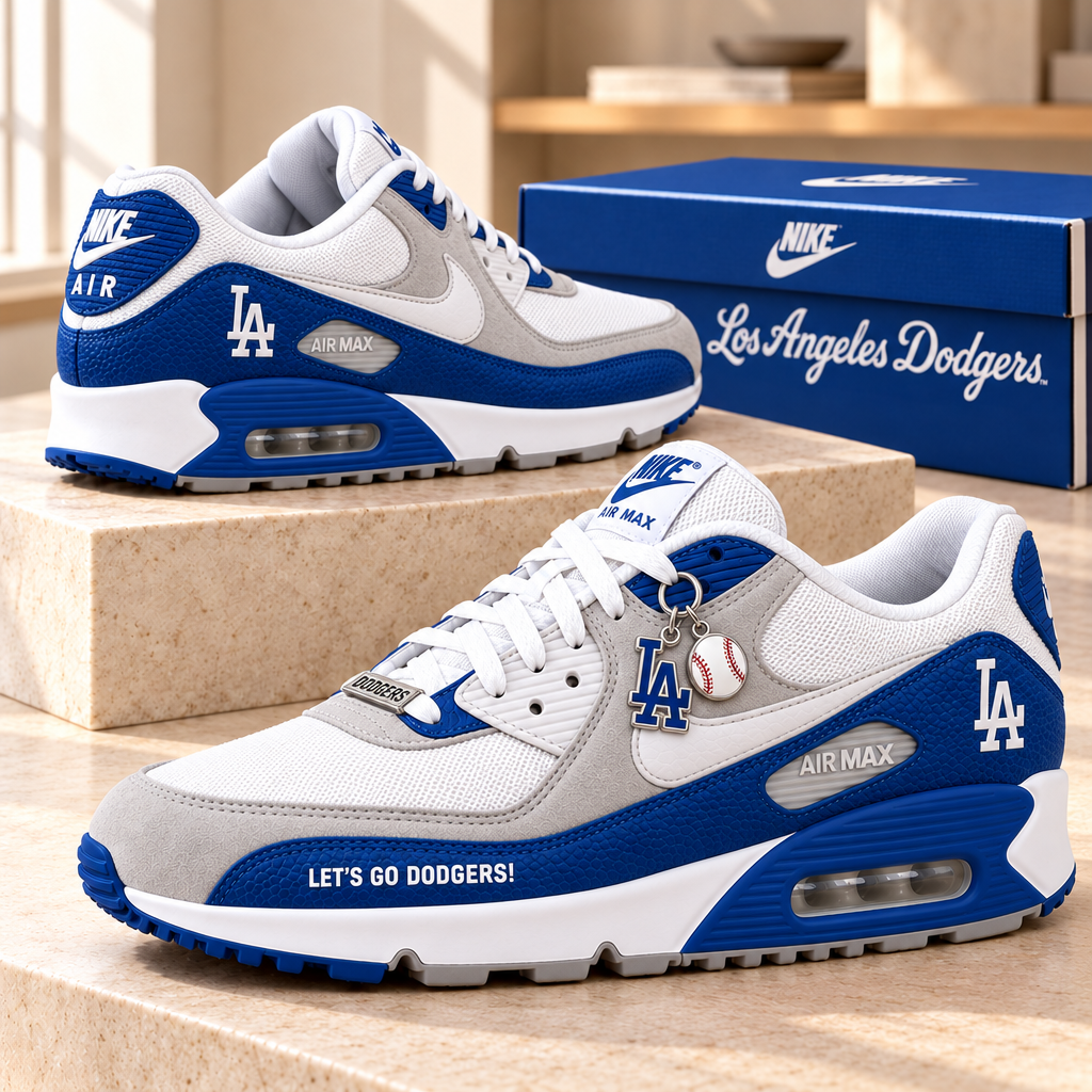 Los Angeles Dodgers Premium Low-Top Sneakers