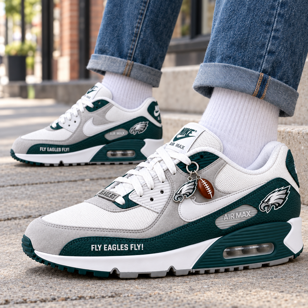 Philadelphia Eagles Premium Low-Top Sneakers