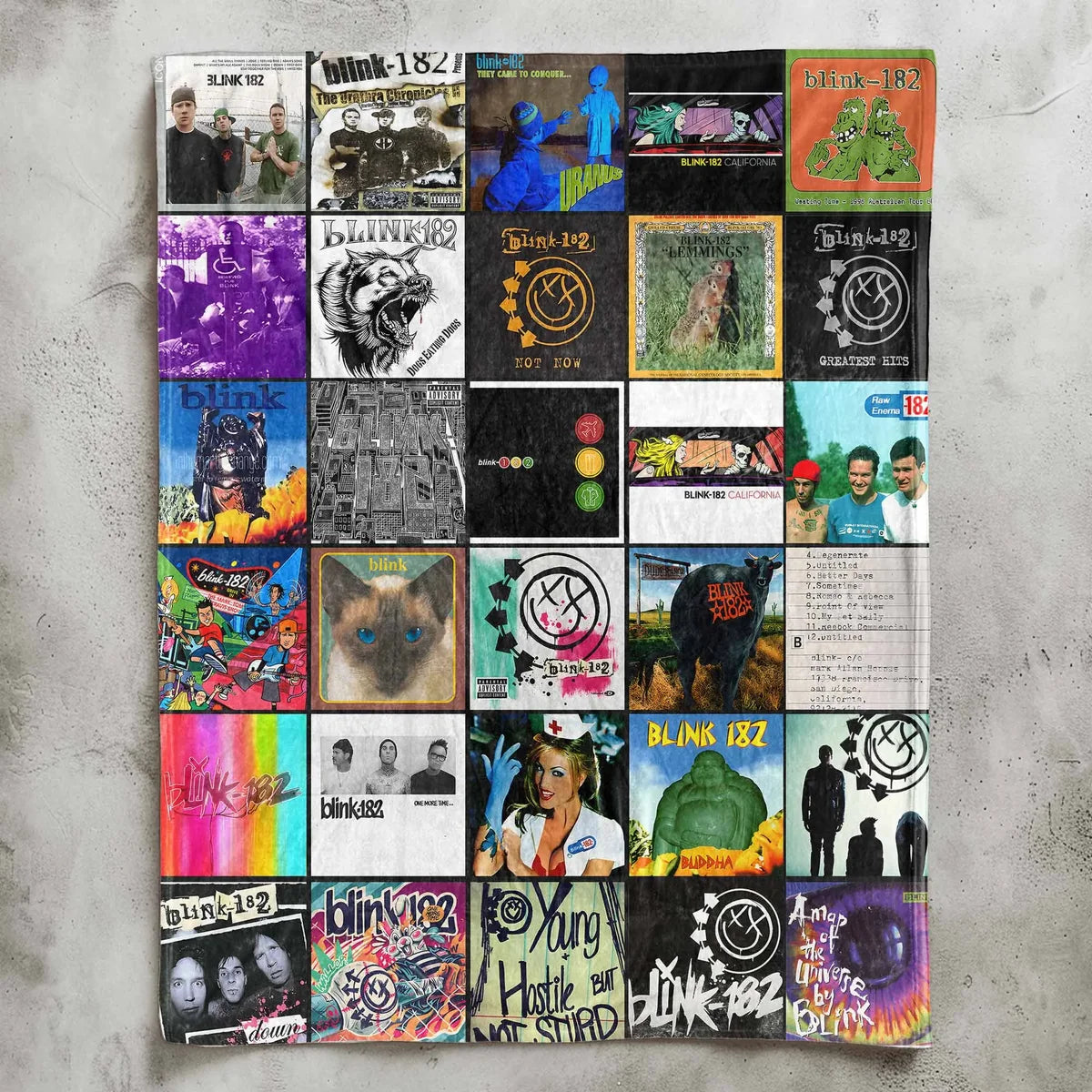 BLIK Albums Collage Sherpa Blanket BMD