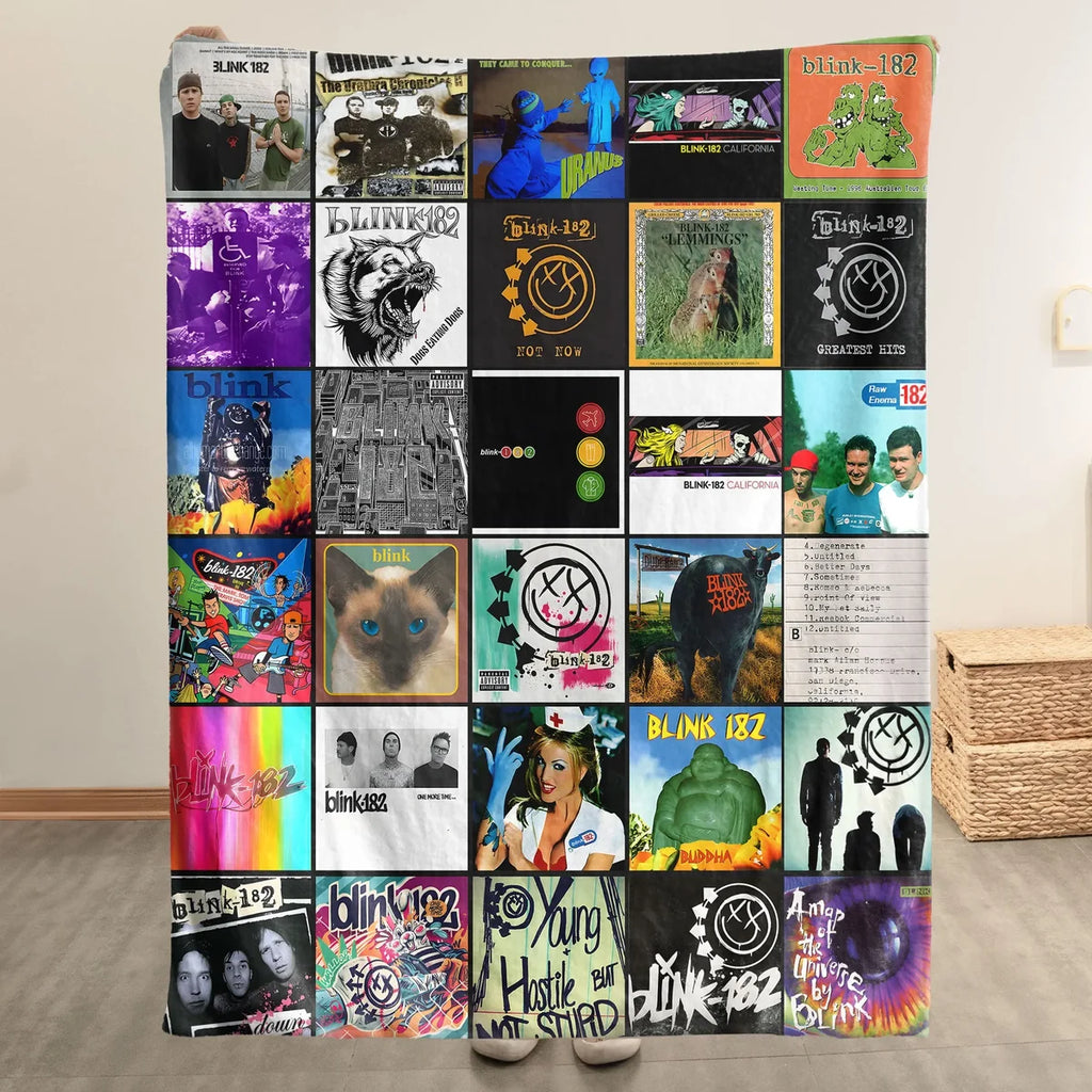 BLIK Albums Collage Sherpa Blanket BMD