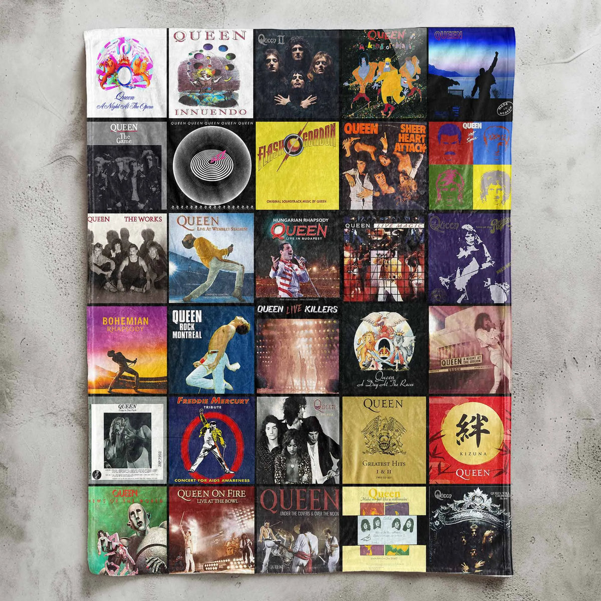QNN Albums Collage Sherpa Blanket DNBN