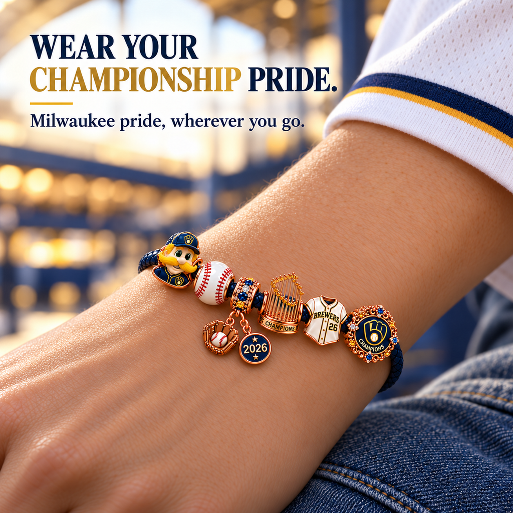 MLKB Braided Leather Charm Bracelet Set NHVH