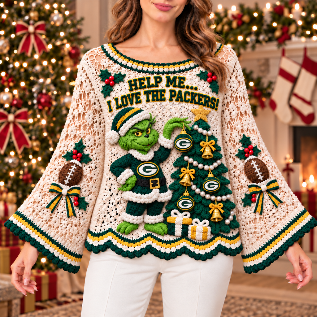 GBP Women’s Premium Christmas Bell-Sleeve Sweater TMH