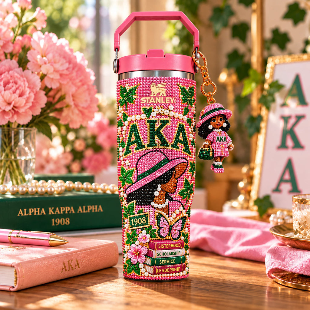 AKA Premium Rhinestone Tumbler Gift Set NTNA