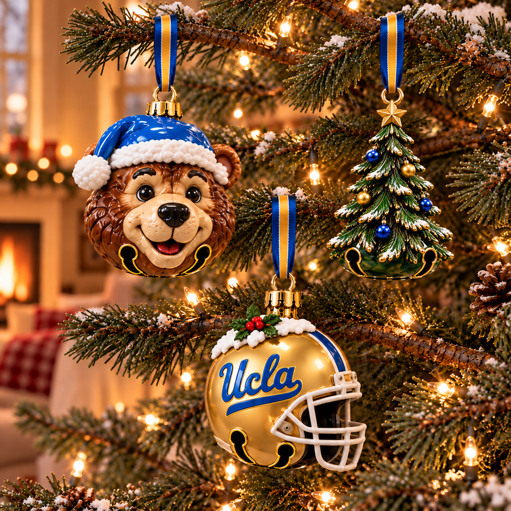 Premium UCLA Christmas Bell Ornament TTMH