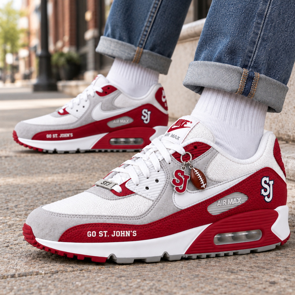St John S Red Storm Premium Low-Top Sneakers