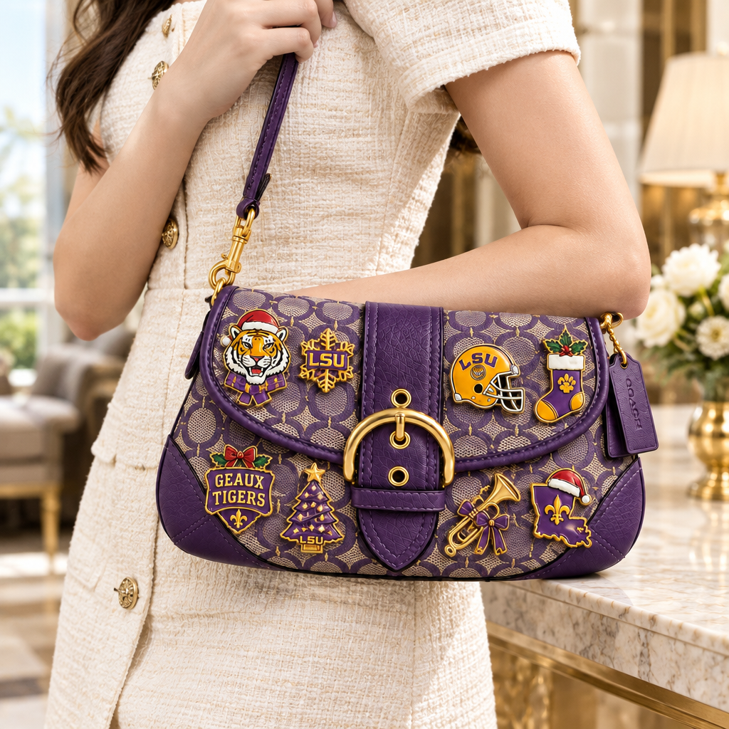 LSU Tigers Soho Bag With Charm